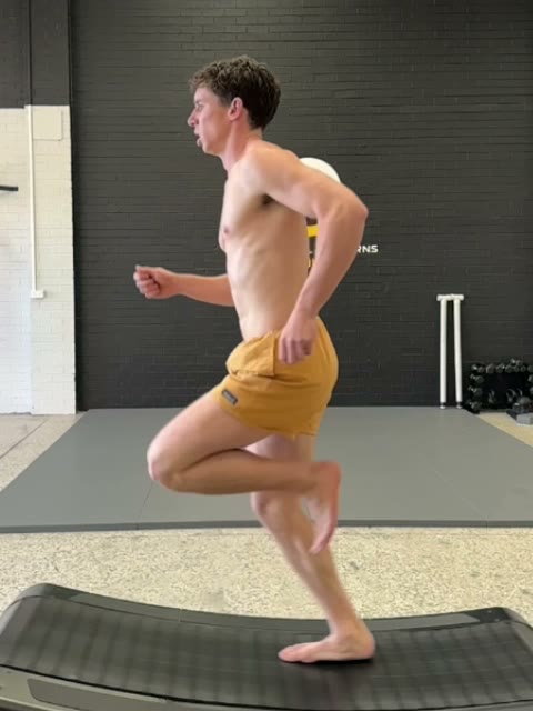 Running gait analysis on a curved treadmill at Functional Patterns Melbourne