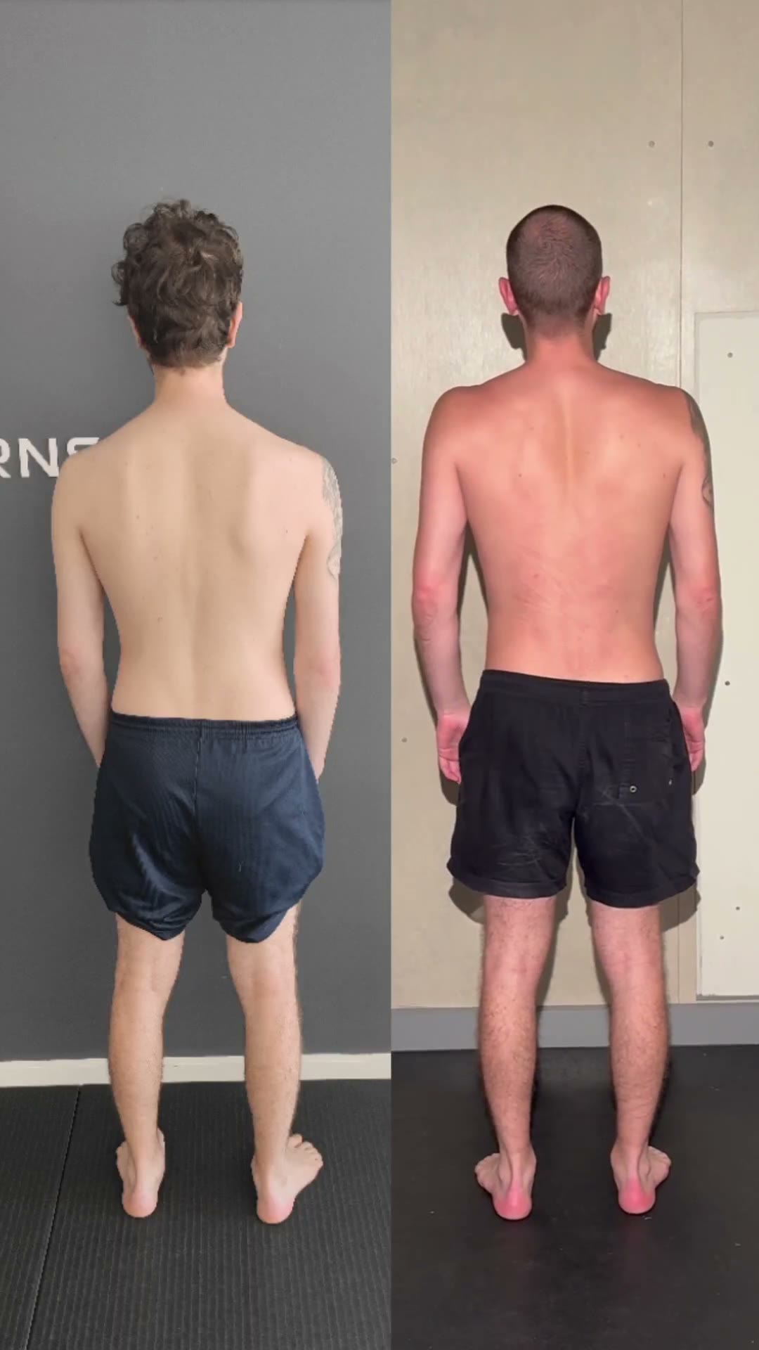 Tim, a stronger, more balanced and upright back.